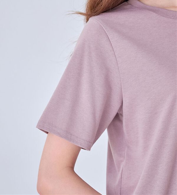 alotta（アロッタ）の「大人かわいいプリント綿混Ｔシャツ（Tシャツ）」｜詳細画像