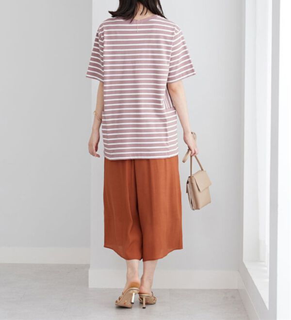 BELLUNA（ベルーナ）の「サイドポケット使いボーダー柄チュニック（チュニック）」｜詳細画像