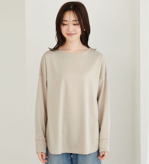 BELLUNA（ベルーナ）の「もちっとなめらか！大人顔サマ見えプルオーバー（カットソー）」｜詳細画像