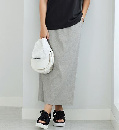 GeeRA（ジーラ）の「【着回し力◎】楽ちんすっきり見え！リブロングスカート（ロングスカート）」