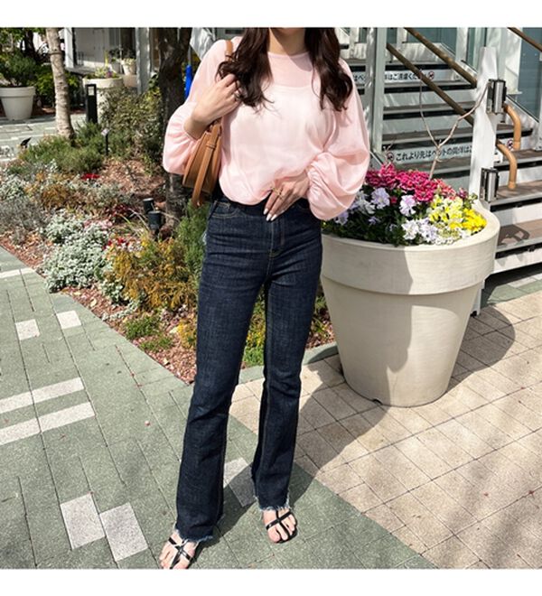 GeeRA（ジーラ）の「バックリボンシアーブラウス（ブラウス）」｜詳細画像