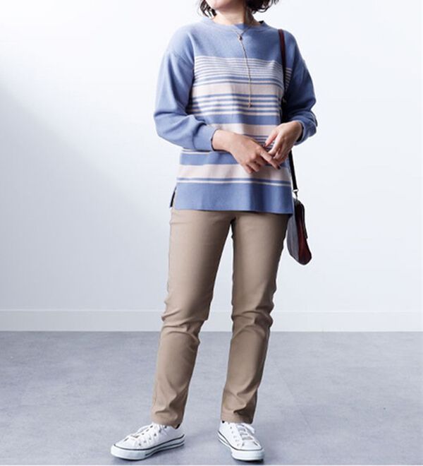 ランダムボーダーニットプルオーバー - ベルーナ【公式】