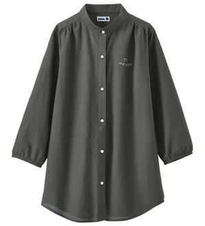 BELLUNA（ベルーナ）の「＜ｍｏｚ＞刺しゅうデザイン綿麻シャツ（シャツ）」｜スミクロ