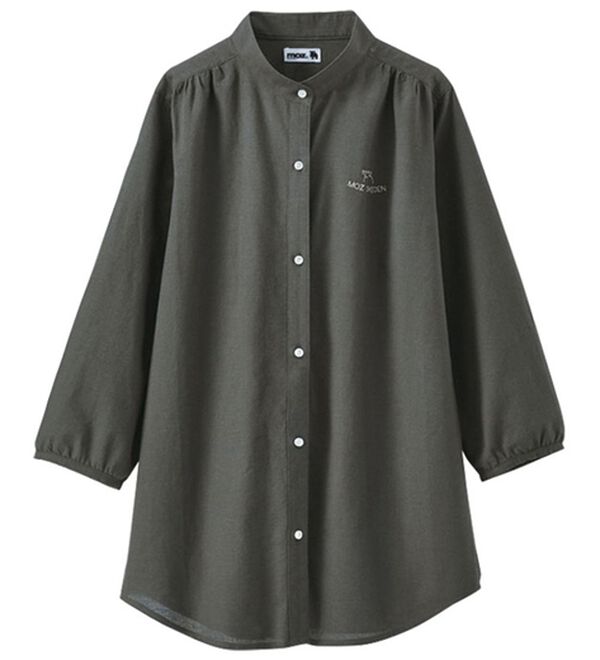 BELLUNA（ベルーナ）の「＜ｍｏｚ＞刺しゅうデザイン綿麻シャツ（シャツ）」｜スミクロ