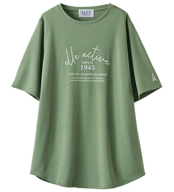 BELLUNA（ベルーナ）の「＜ＥＬＬＥ　Ａｃｔｉｖｅ＞裏メッシュ裾ラウンドチュニック（カットソー）」｜詳細画像