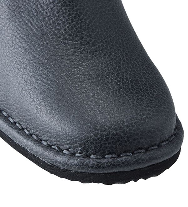 ルフラン（ルフラン）の「あったか裏フリース　牛革ダブルファスナーブーツ（ブーツ）」｜詳細画像