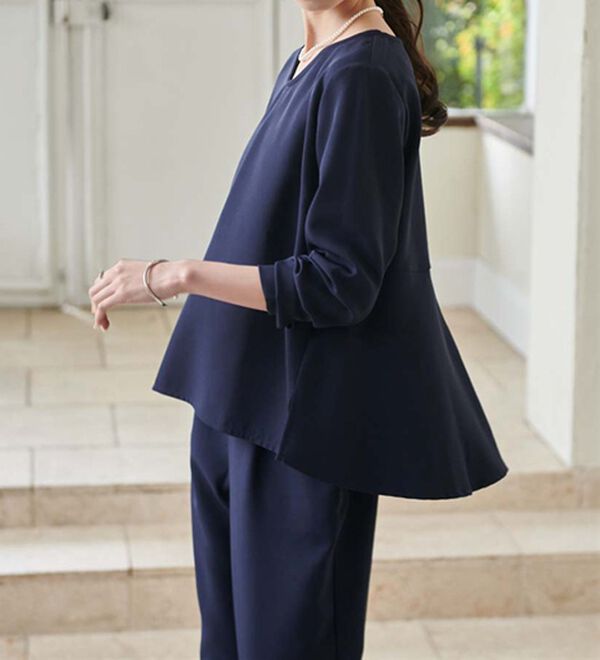 RANAN（ラナン）の「【選べるデザイン】楽してきれい見え！セットアップ（ブラウススーツ）」｜詳細画像