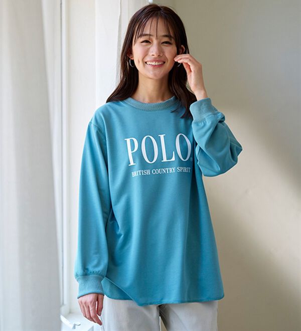 BELLUNA（ベルーナ）の「【ＰＯＬＯ　ＢＣＳ】ミニ裏毛素材デザイントップス（カットソー）」｜詳細画像