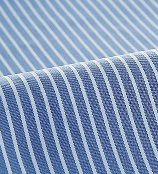 BELLUNA（ベルーナ）の「ストライプ&times;異素材切替シャツチュニック（チュニック）」｜詳細画像