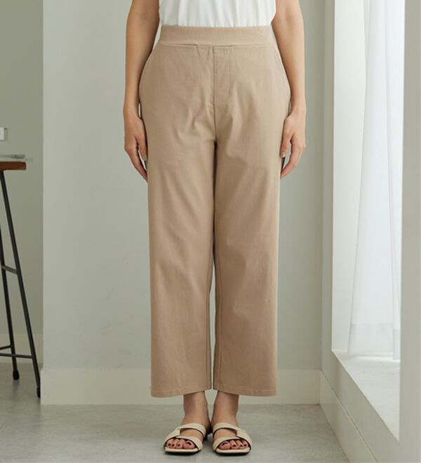 BELLUNA（ベルーナ）の「のびのびストレッチ美脚ストレートパンツ（ワイドパンツ・ガウチョ）」｜詳細画像