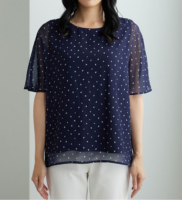 BELLUNA（ベルーナ）の「シフォン素材ドルマンデザインブラウス（ブラウス）」｜詳細画像