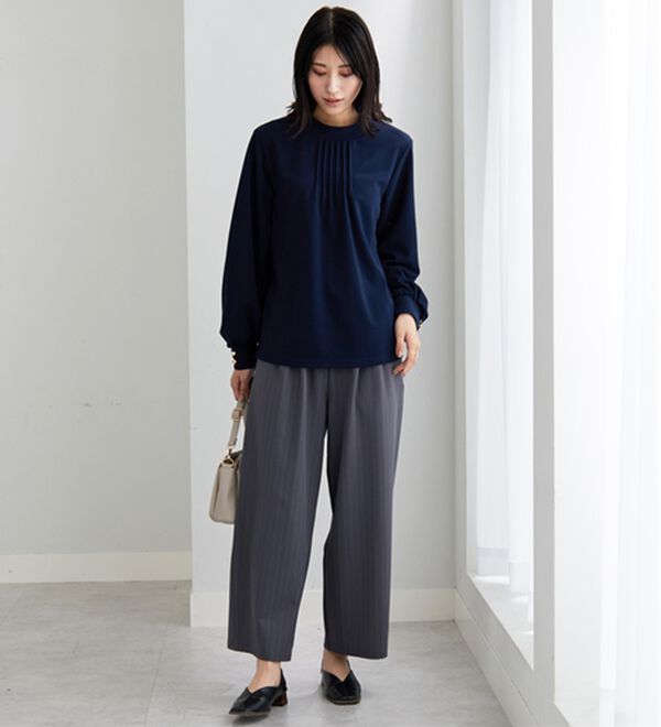 BELLUNA（ベルーナ）の「着脱楽々！袖ボタンデザインブラウス（ブラウス）」｜詳細画像