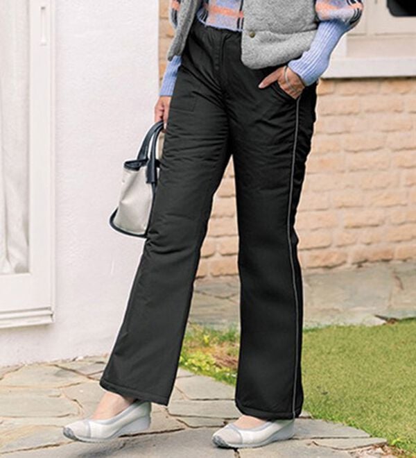 ルフラン（ルフラン）の「洗える！すっきり暖かダウンパンツ（フルレングスパンツ）」｜詳細画像