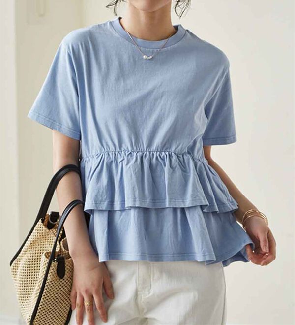 RANAN（ラナン）の「ピグメントフリルトップス（カットソー）」｜詳細画像