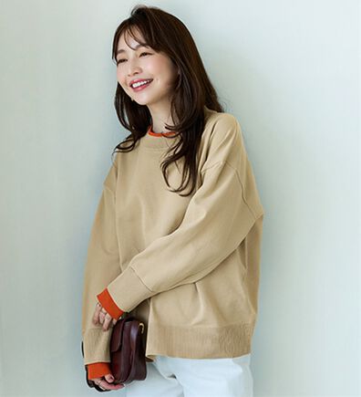 BELLUNA（ベルーナ）の「重ね着風配色スポンディッシュニット（ニット・セーター）」