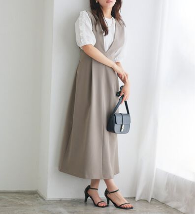 Pierrot（ピエロ）の「ウエストマークジャンパースカート（ジャンパースカート）」