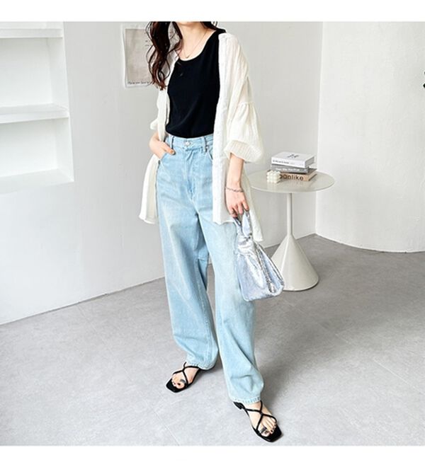 GeeRA（ジーラ）の「２ｗａｙテレコリブタンクトップ（タンクトップ・キャミソール）」｜詳細画像