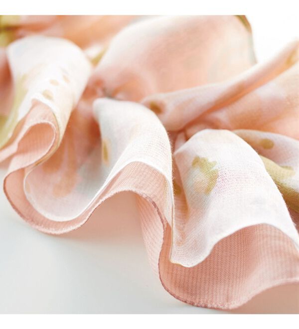 BELLUNA（ベルーナ）の「着脱簡単！コットンシルクフリルスカーフ（ストール・スカーフ・マフラー）」｜詳細画像