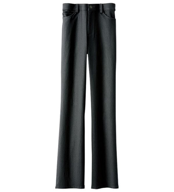 BELLUNA（ベルーナ）の「【選べる裏起毛】静電気防止！ヘリンボーンブーツカットパンツ（フルレングスパンツ）」｜詳細画像