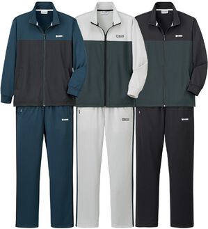 「【３着組】＜ケー・スイス＞配色ＵＶジャージ上下３着組（メンズゴルフウェア）」｜上下3着組