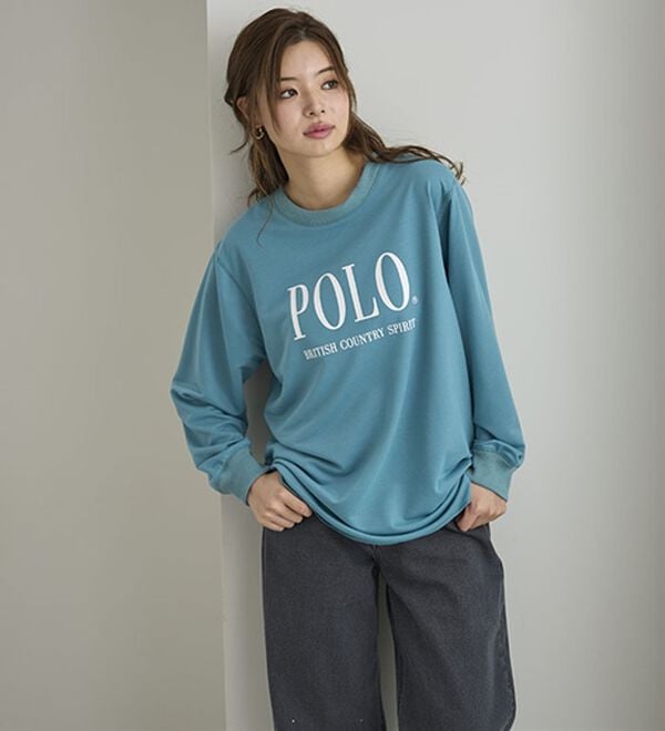 BELLUNA（ベルーナ）の「【ＰＯＬＯ　ＢＣＳ】ミニ裏毛素材デザイントップス（カットソー）」｜詳細画像