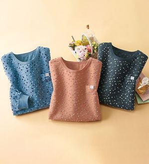 ルフラン（ルフラン）の「【３色組】つぶつぶドットのプルオーバー（カットソー）」｜詳細画像