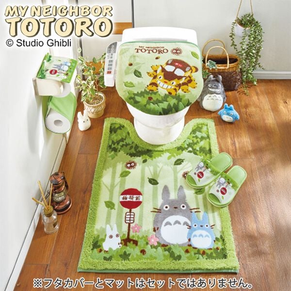「トトロとジジトイレマットシリーズ（トイレマット）」｜グリーン(トトロ)