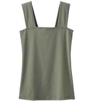 YU'NOW（ユナウ）の「【抗菌防臭】【吸水速乾】ブラ紐隠しの優秀インナー（肌着・インナーウェア）」｜カーキ