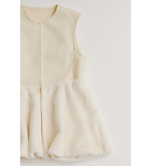 RANAN（ラナン）の「ペプラムファー切替ジレ（ジレ）」｜詳細画像