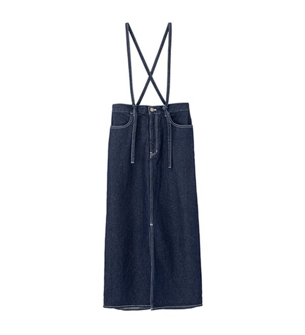 GeeRA（ジーラ）の「フロントスリットナローデニムスカート（ロングスカート）」｜詳細画像