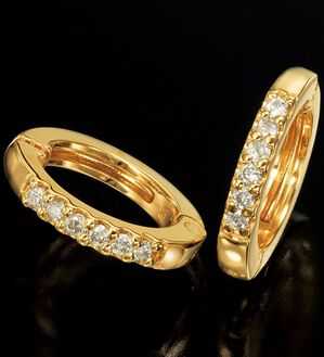 ルフラン（ルフラン）の「煌めきダイヤ　イヤークリップ（イヤリング・ピアス）」｜ゴールドカラー