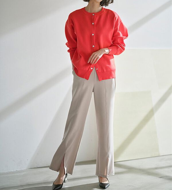 RANAN（ラナン）の「機能付センタースリットフレアーパンツ（フルレングスパンツ）」｜詳細画像