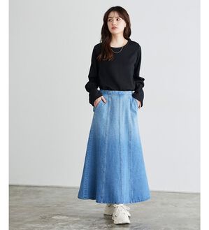 Pierrot（ピエロ）の「デザインが選べるジャガードカットソー（カットソー）」｜ブラック