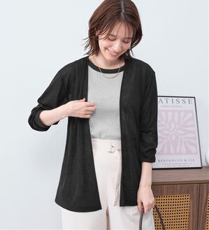 Viola e Viola（ヴィオラ エ ヴィオラ）の「【選べる丈】こなれカーデ（その他カーディガン）」｜ブラックミドル