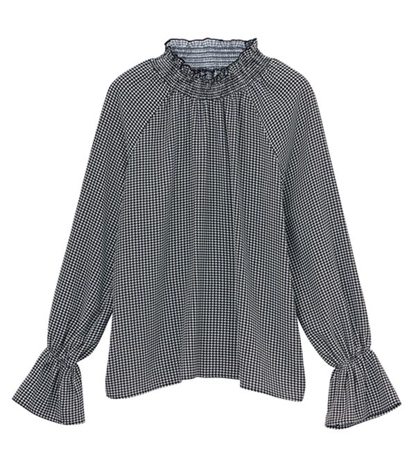 RANAN（ラナン）の「シャーリングハイネックキャンディーブラウス（ブラウス）」｜詳細画像