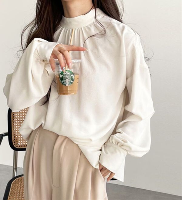 GeeRA（ジーラ）の「前後２ｗａｙボウタイブラウス（ブラウス）」｜詳細画像