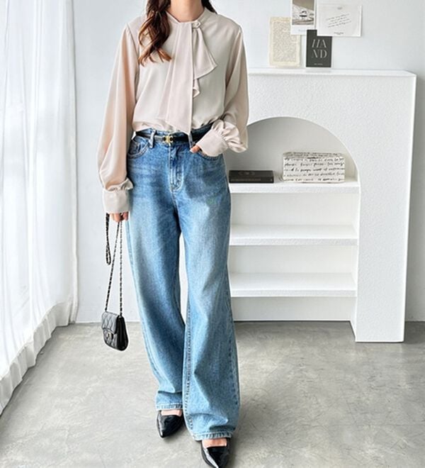 GeeRA（ジーラ）の「２ＷＡＹドレープスカーフタイブラウス（ブラウス）」｜詳細画像