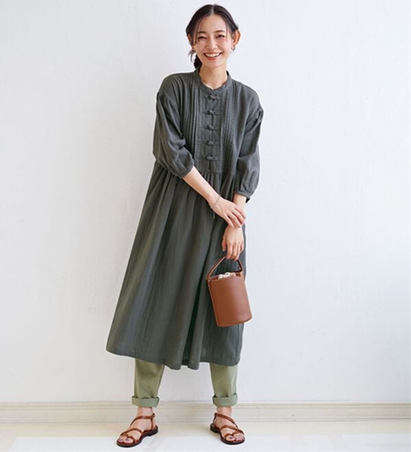 BELLUNA（ベルーナ）の「＜＆ｃｏｃｏｃｈｉ＞チュニックの下にはくゆるパンツ（フルレングスパンツ）」｜詳細画像