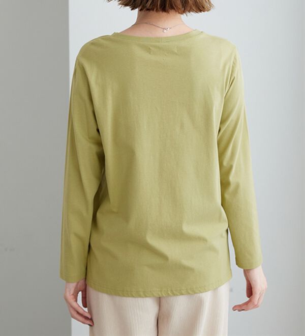 BELLUNA（ベルーナ）の「綿１００％大人顔サマ見えプルオーバー（カットソー）」｜詳細画像