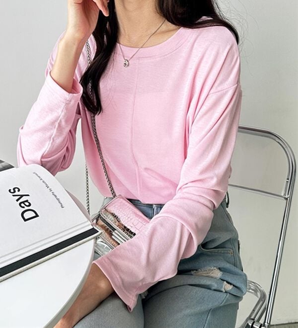 GeeRA（ジーラ）の「着回し自在！スラブシアートップス（カットソー）」｜詳細画像