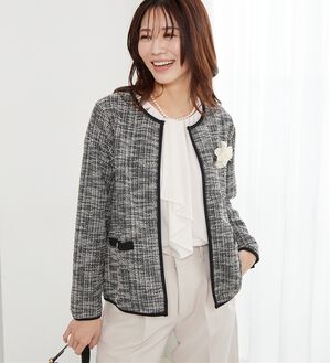 BELLUNA（ベルーナ）の「＜Ｃ／Ｓ＞ツイード調ジャケット（その他ジャケット）」｜詳細画像