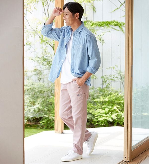 「＜アーノルド　パーマー＞デニム＆チノから選べる定番ストレッチパンツ（メンズフルレングスパンツ）」｜詳細画像