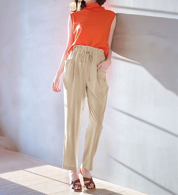 RANAN（ラナン）の「リラックスタックテーパードパンツ（フルレングスパンツ）」｜詳細画像