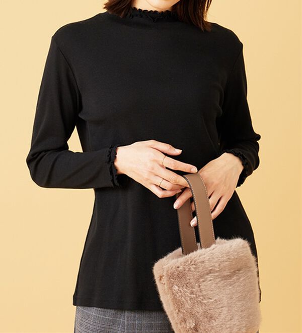 BELLUNA（ベルーナ）の「重ね着風フリル衿プルオーバー（カットソー）」｜詳細画像