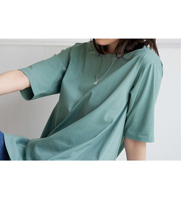 BELLUNA（ベルーナ）の「綿１００％抗菌防臭汗ジミ対策チュニック（チュニック）」｜詳細画像