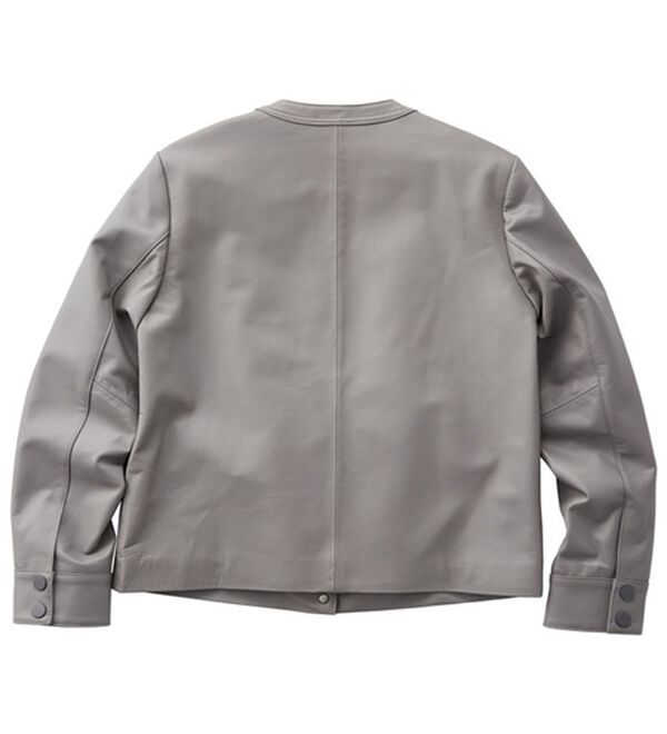 入手困難slowGan ラムレザージャケットブルゾンシングルブラックM