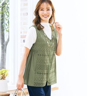 ルフラン（ルフラン）の「全方位美人！褒められペプラムベスト（ベスト）」｜詳細画像