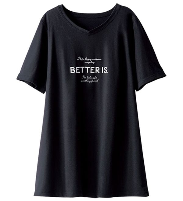 BELLUNA（ベルーナ）の「美人顔シルエット綿混プリントチュニック（チュニック）」｜詳細画像