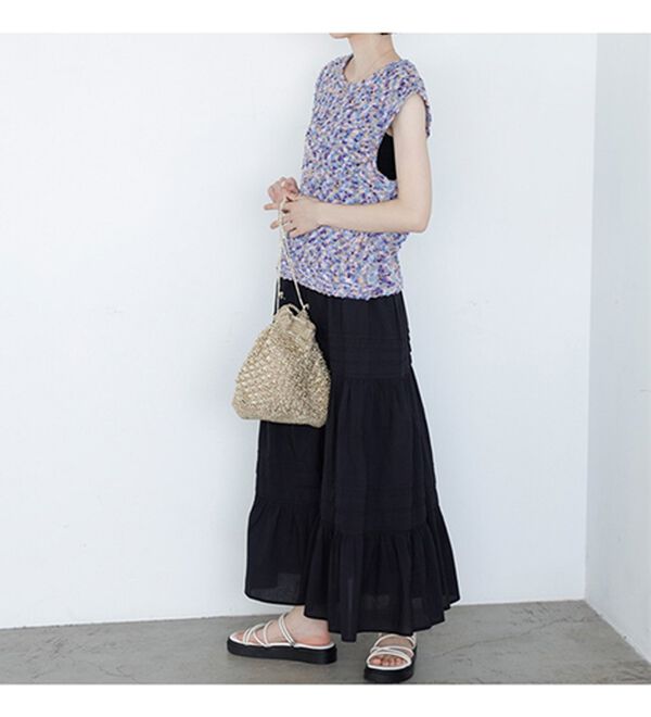 GeeRA（ジーラ）の「前後２ＷＡＹファンシーニットトップス（ニット・セーター）」｜詳細画像