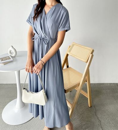 GeeRA（ジーラ）の「カシュクールフレアーワンピース（その他ワンピース）」